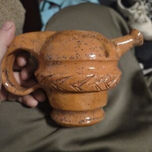 Hand Made Vintage Rustic Pottey Jug Made By Austin Owen